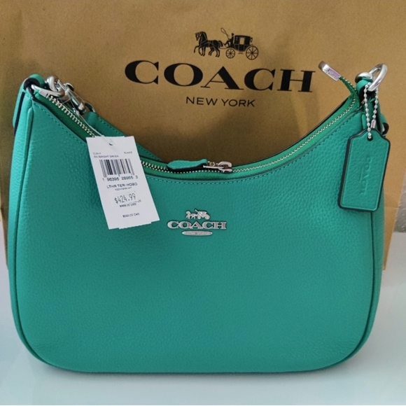 New! 🔥 Teri Hobo (Large) in Silver/Bright Green 💚 Style No. CJ517 - Picture 1 of 8